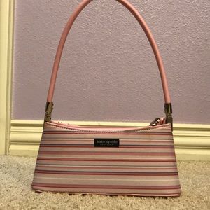 Vintage Kate Spade pink striped purse